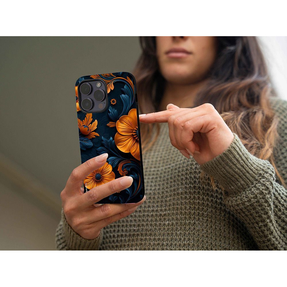 Θήκη Sonique 3D Flower Series για Realme C67 4G Πορτοκαλί 01