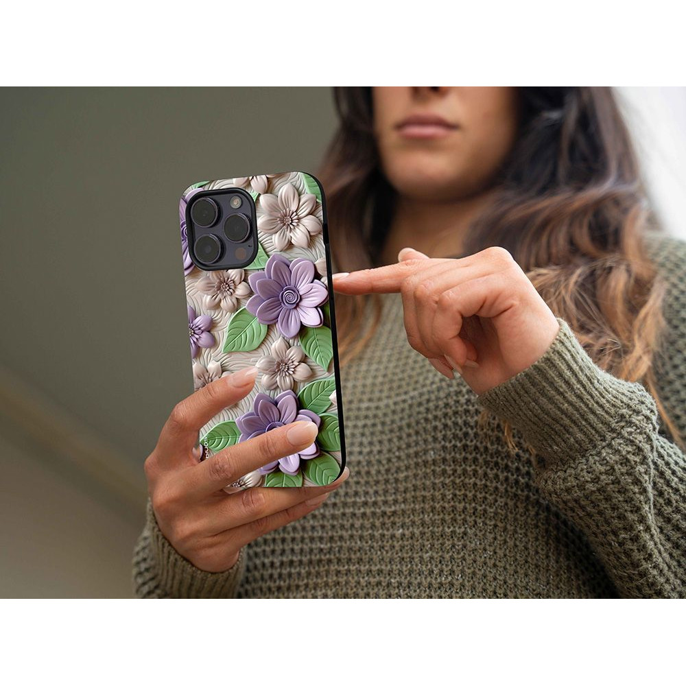 Θήκη Sonique 3D Flower Series για Huawei P30 Lite Βιολετί