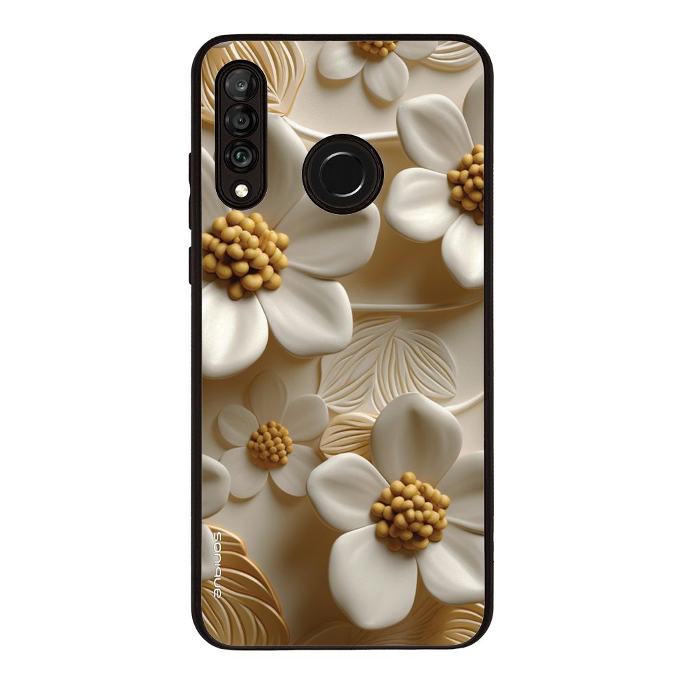 Θήκη Sonique 3D Flower Series για Huawei P30 Lite Λευκό