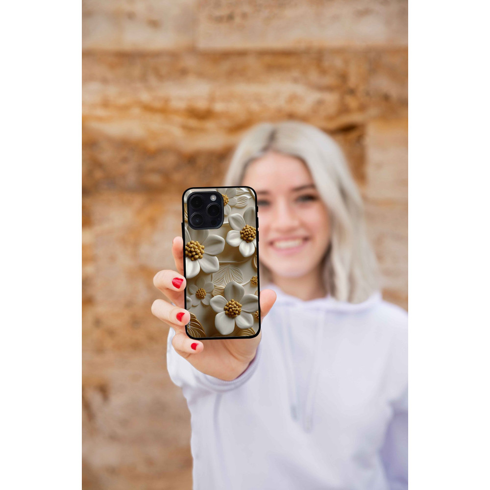 Θήκη Sonique 3D Flower Series για Huawei P30 Lite Λευκό
