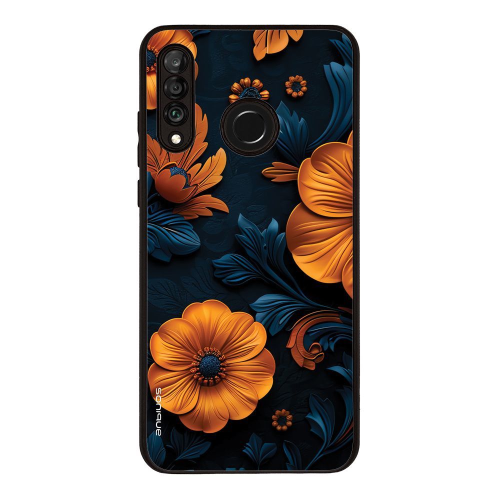 Θήκη Sonique 3D Flower Series για Huawei P30 Lite Πορτοκαλί 01