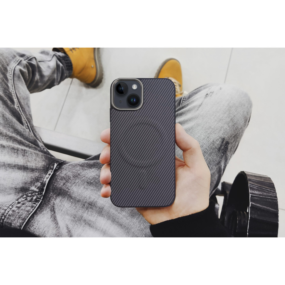 Θήκη Magnetic CarbonMag Pro Sonique Apple iPhone 14 Pro Max Γκρι