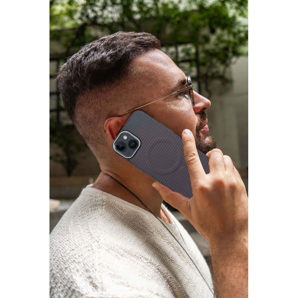Θήκη Magnetic CarbonMag Pro Sonique Apple iPhone 15 Pro Γκρι