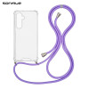 Θήκη Σιλικόνης με Κορδόνι Sonique Armor Clear Samsung Galaxy S24 FE Λιλά