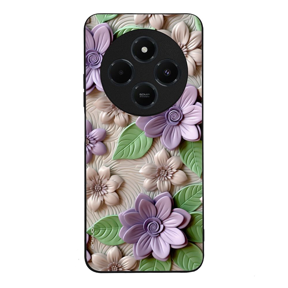 Θήκη Sonique 3D Flower Series για Xiaomi Redmi 14C 4G / Poco C75 4G / Redmi A4 5G / Redmi 17C 4G Βιολετί