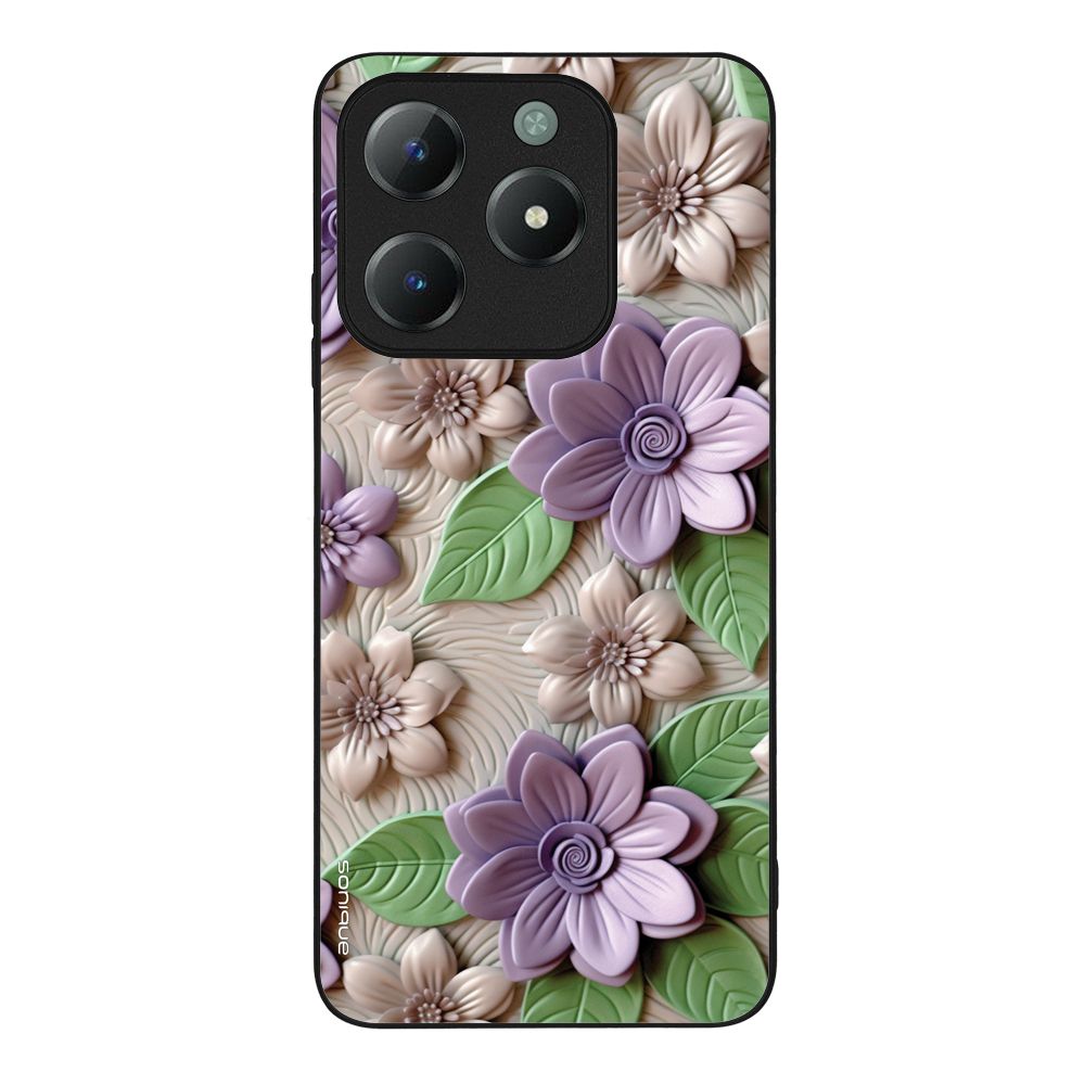 Θήκη Sonique 3D Flower Series για Realme C61 4G / Realme C63 4G / Realme Note 60X 4G Βιολετί