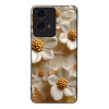 Θήκη Sonique 3D Flower Series για Motorola Moto G04 4G / Moto G04s 4G / Moto G24 4G / Moto G24 4G Power / Moto E14 4G Λευκό