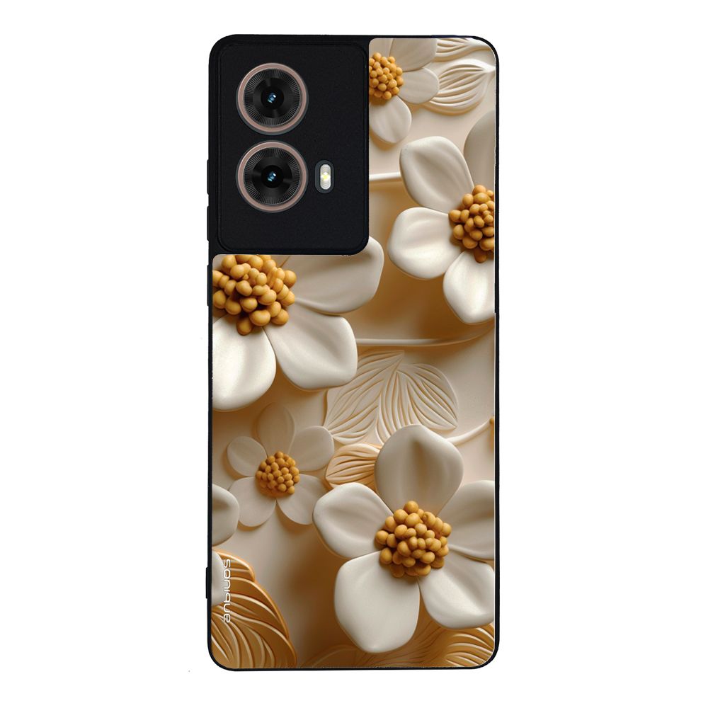 Θήκη Sonique 3D Flower Series για Motorola Moto G85 5G Λευκό