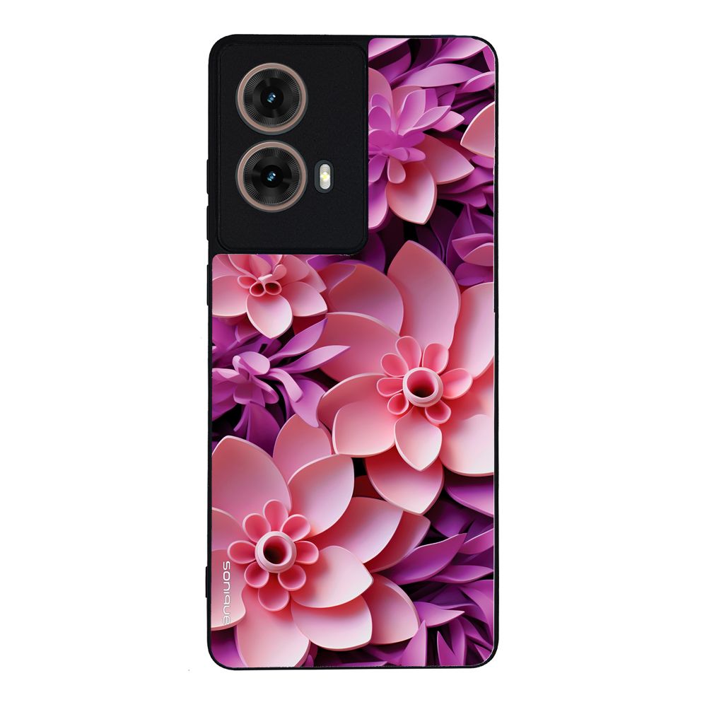 Θήκη Sonique 3D Flower Series για Motorola Moto G85 5G Ροζ