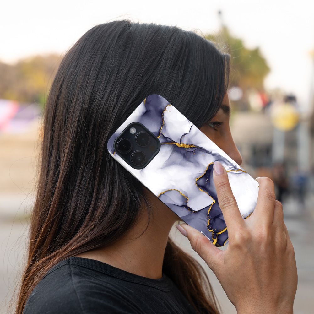 Θήκη Sonique Marble Series για Huawei Mate 20 Lite Μωβ Γκρι