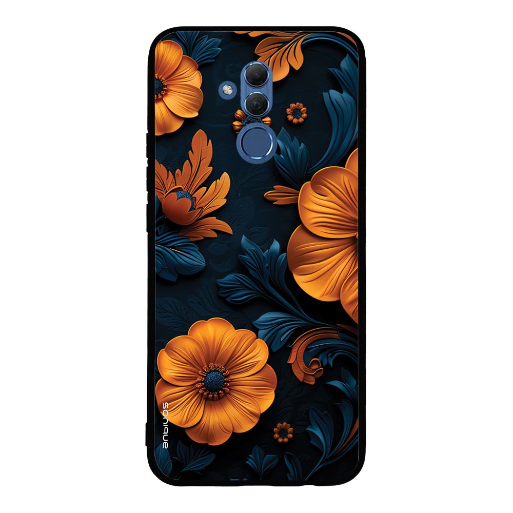 Θήκη Sonique 3D Flower Series για Huawei Mate 20 Lite Πορτοκαλί 01