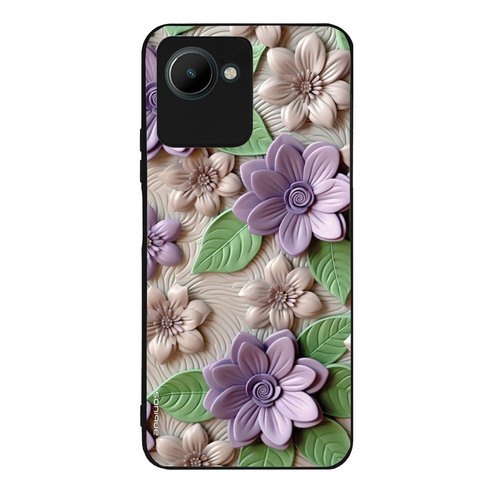 Θήκη Sonique 3D Flower Series για Realme C30 Βιολετί