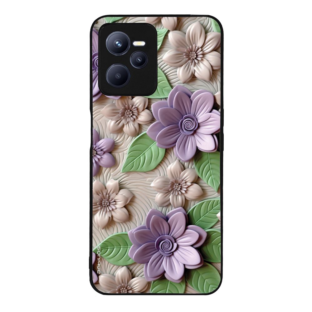 Θήκη Sonique 3D Flower Series για Realme C35 Βιολετί