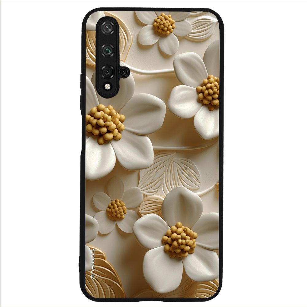 Θήκη Sonique 3D Flower Series για Honor 20 / Nova 5T Λευκό