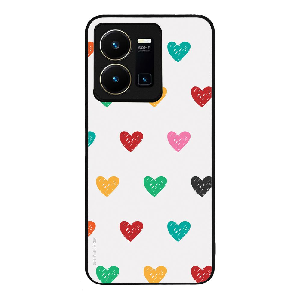 Θήκη Sonique Heart Series για VIVO Y35 4G / VIVO Y22 / VIVO Y22S Μαύρο