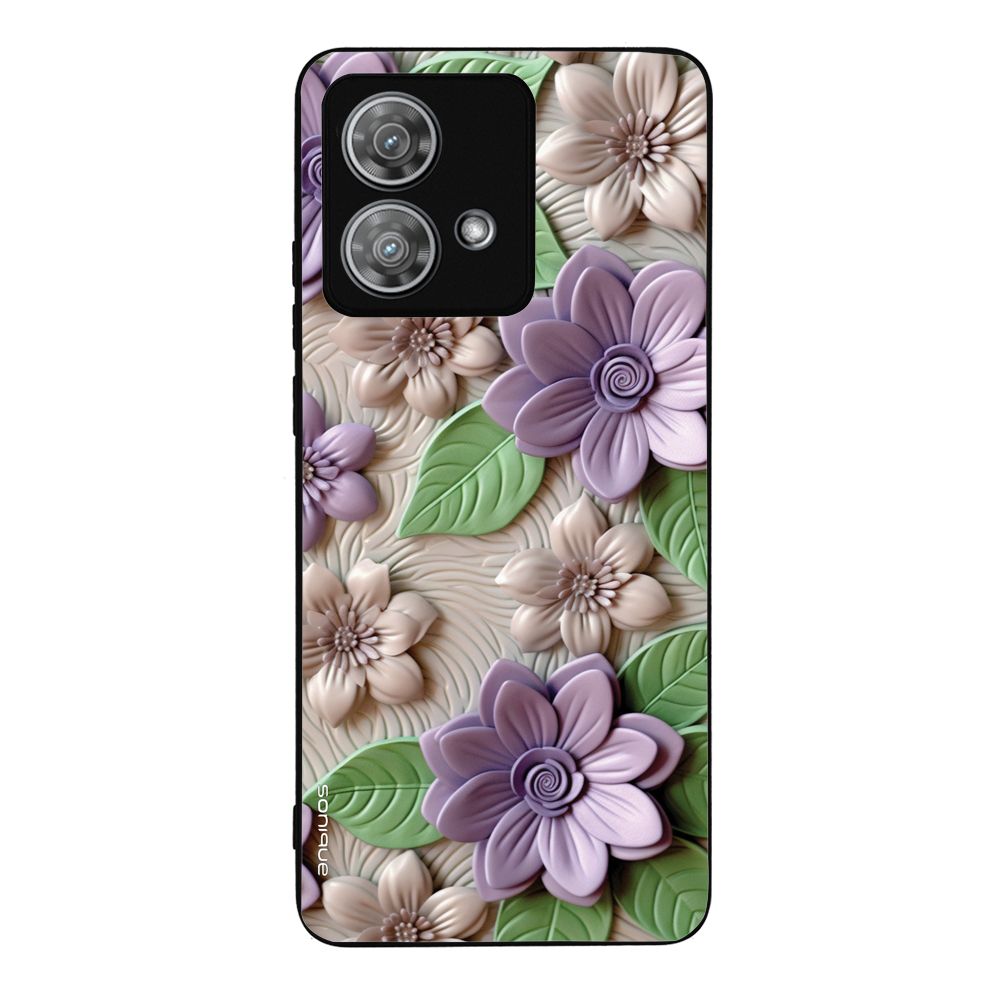 Θήκη Sonique 3D Flower Series για Motorola Edge 40 Neo 5G Βιολετί