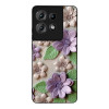 Θήκη Sonique 3D Flower Series για Motorola Edge 50 Pro 5G Βιολετί