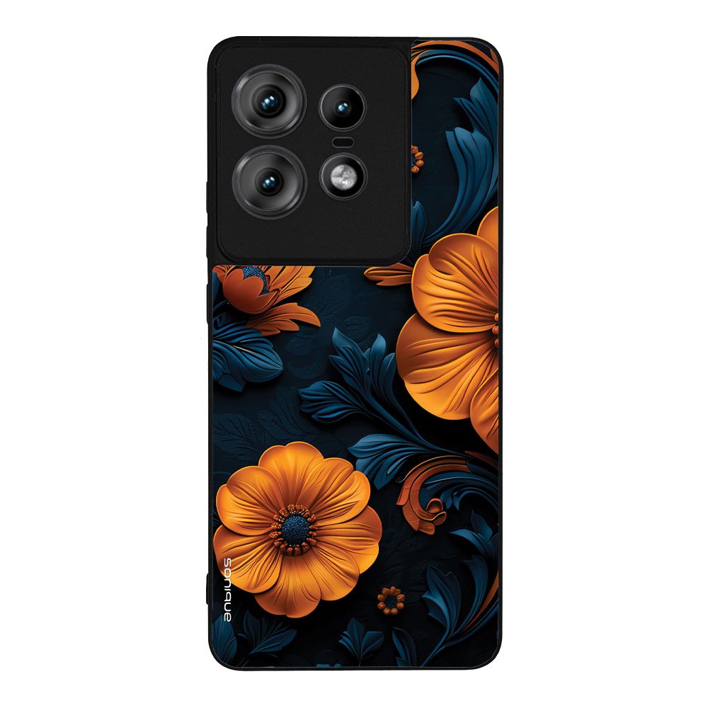 Θήκη Sonique 3D Flower Series για Motorola Edge 50 Pro 5G Πορτοκαλί 01