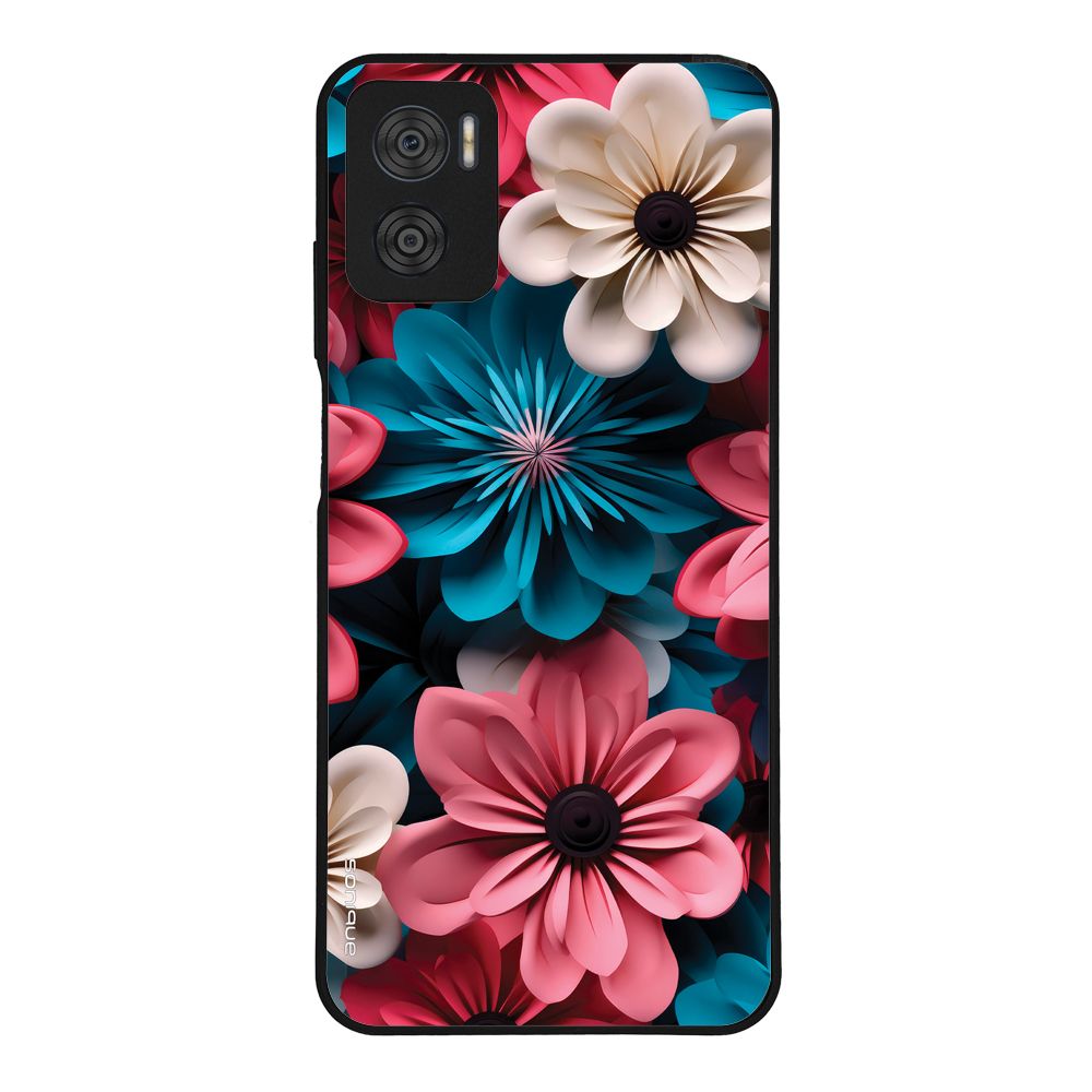 Θήκη Sonique 3D Flower Series για Motorola Moto E22 4G Ροζ 01
