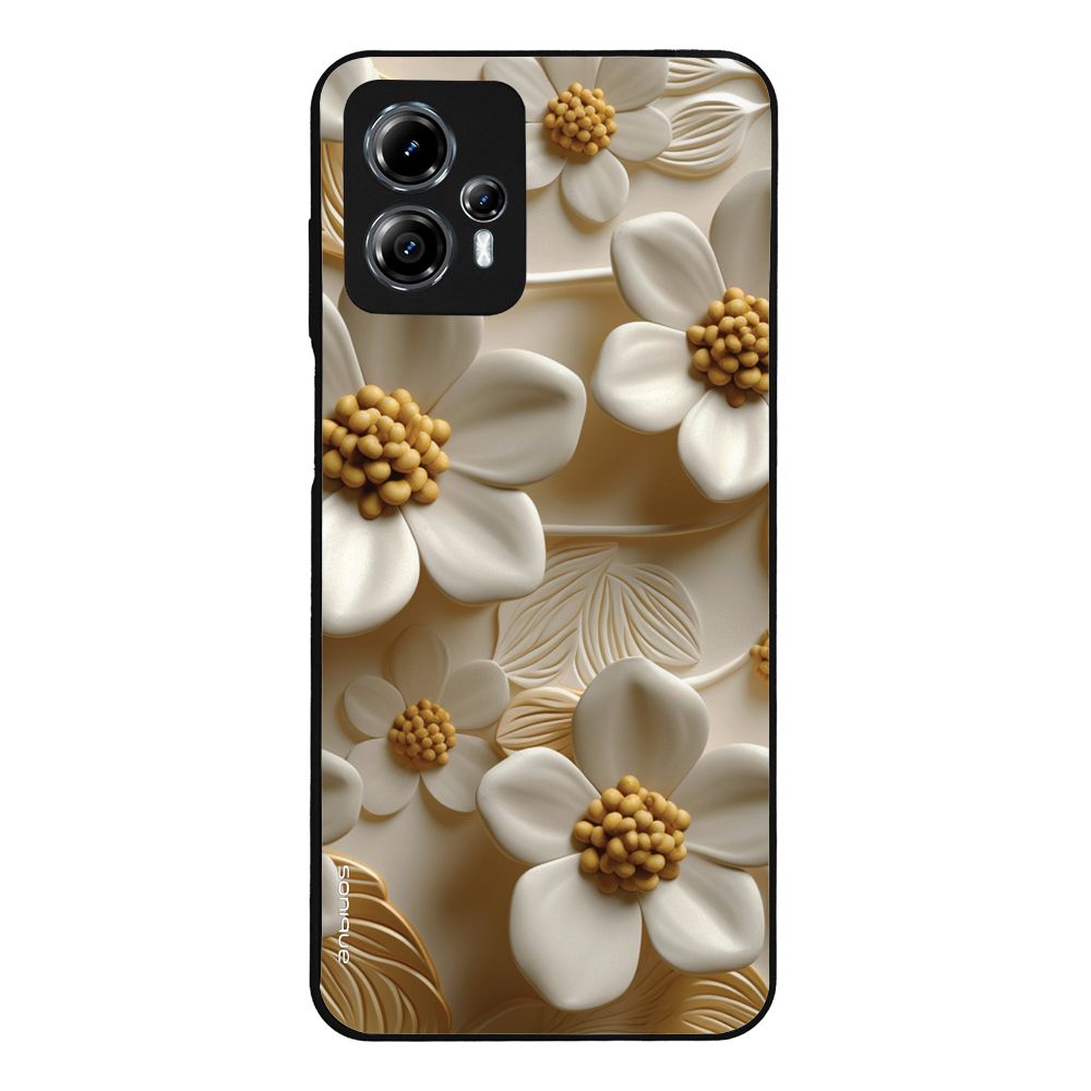 Θήκη Sonique 3D Flower Series για Motorola Moto G13 4G / Moto G23 4G Λευκό