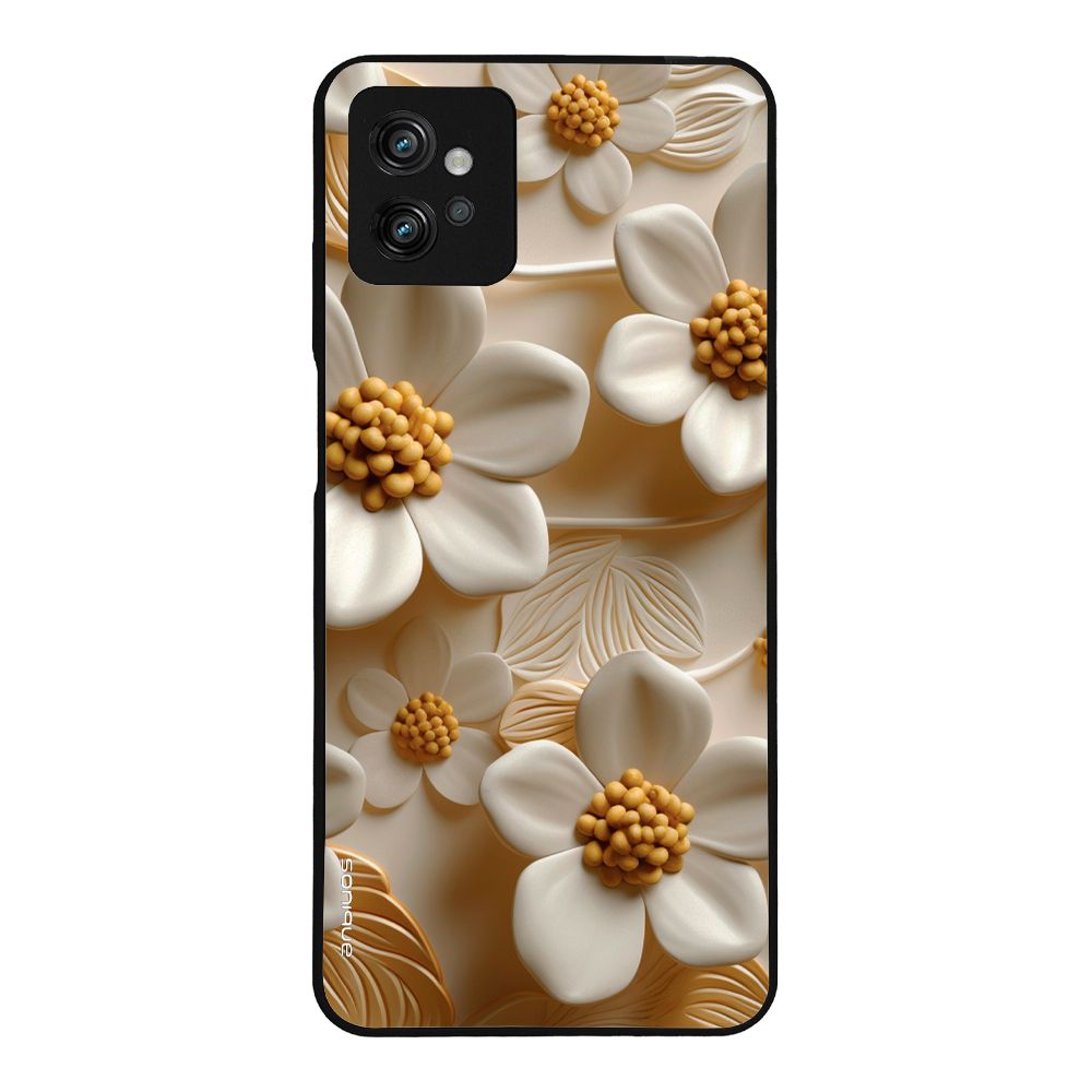 Θήκη Sonique 3D Flower Series για Motorola Moto G32 Λευκό