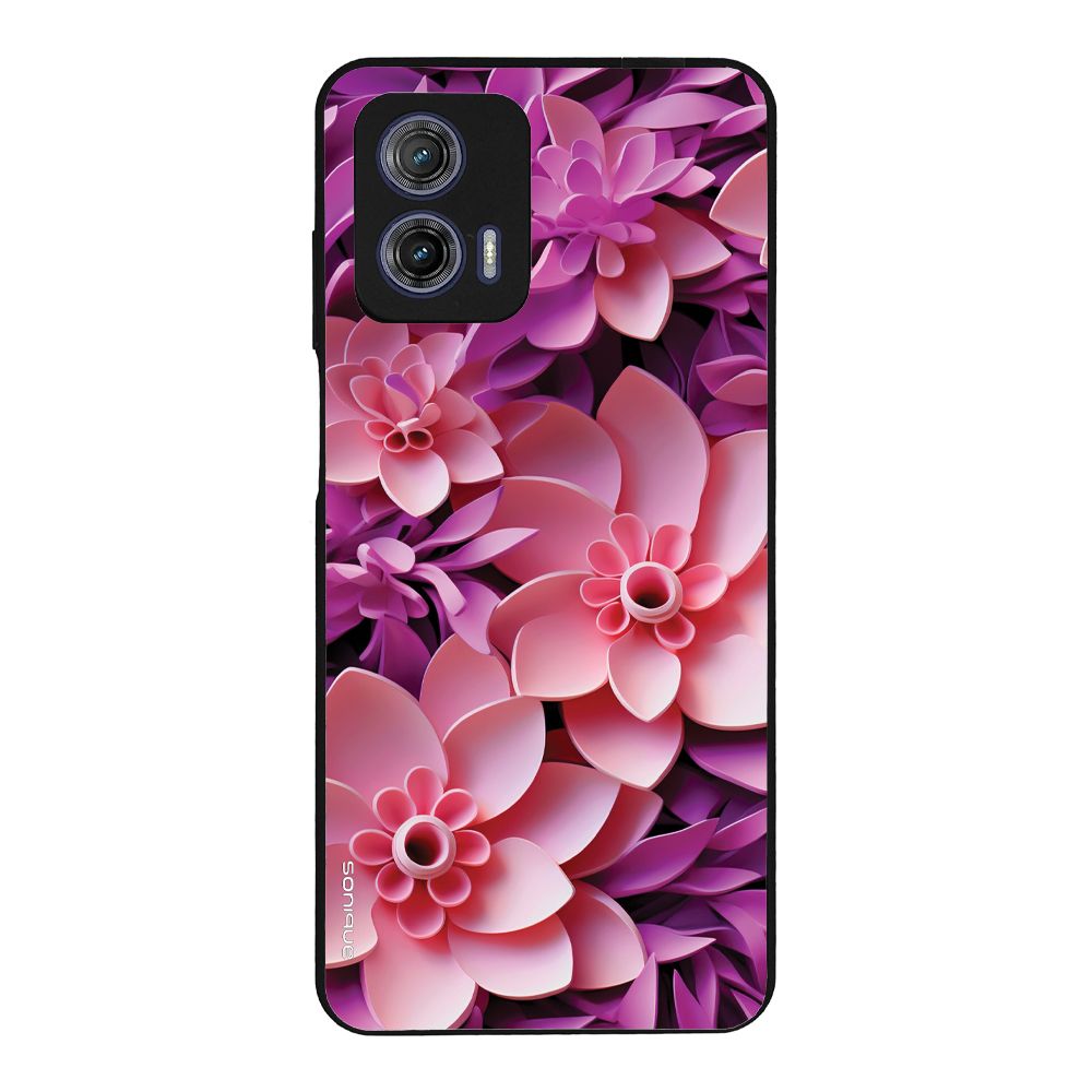 Θήκη Sonique 3D Flower Series για Motorola Moto G73 5G Ροζ