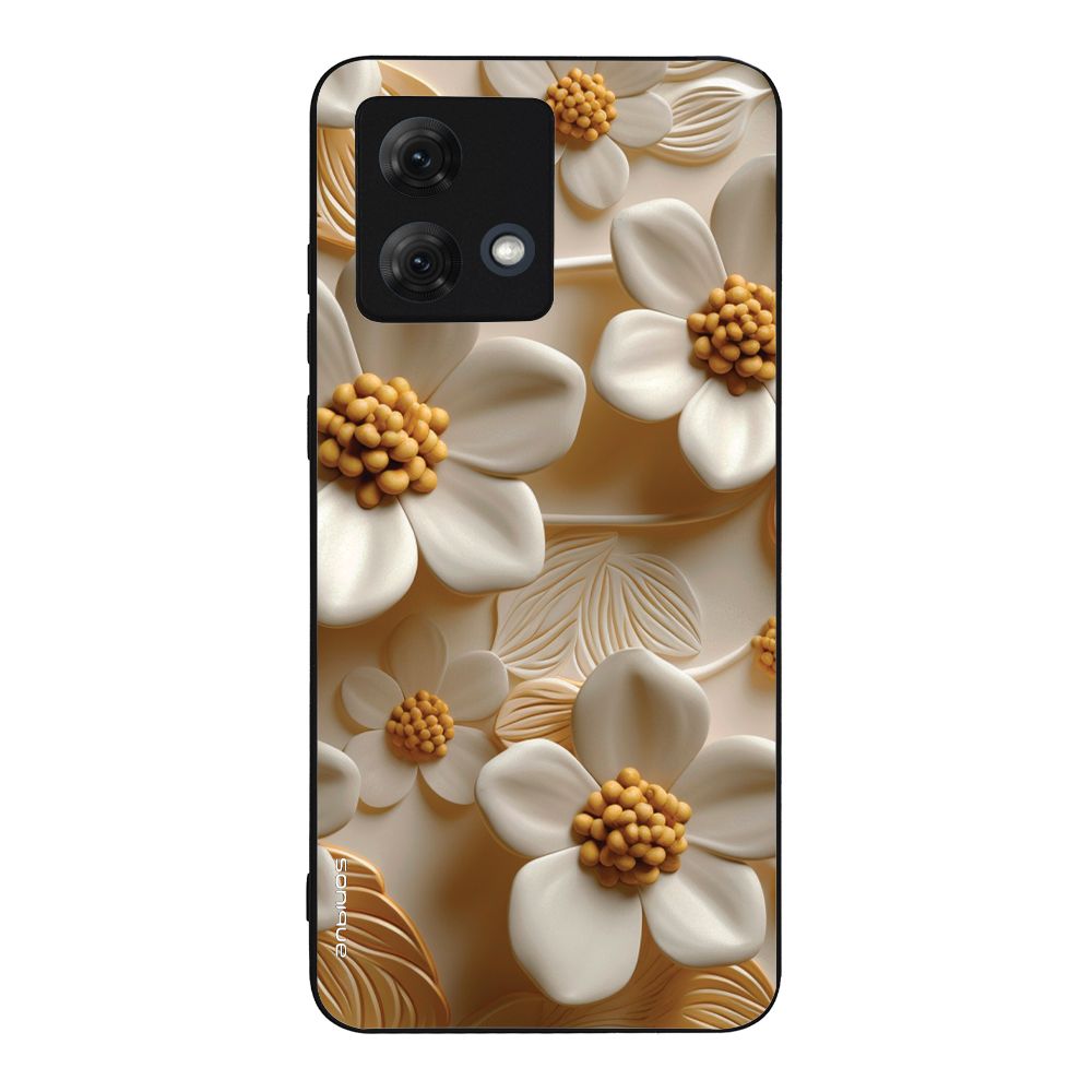 Θήκη Sonique 3D Flower Series για Motorola Moto G84 5G Λευκό