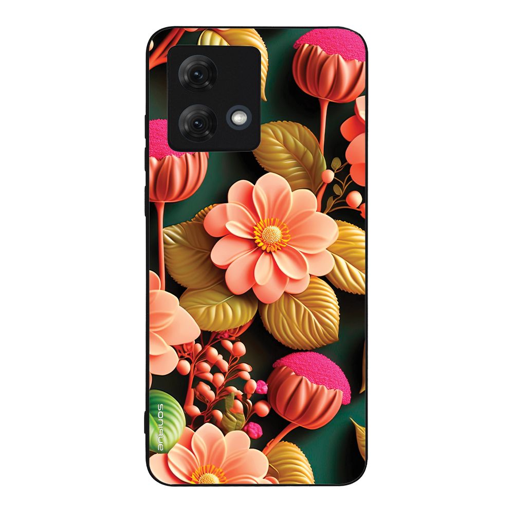 Θήκη Sonique 3D Flower Series για Motorola Moto G84 5G Σομόν
