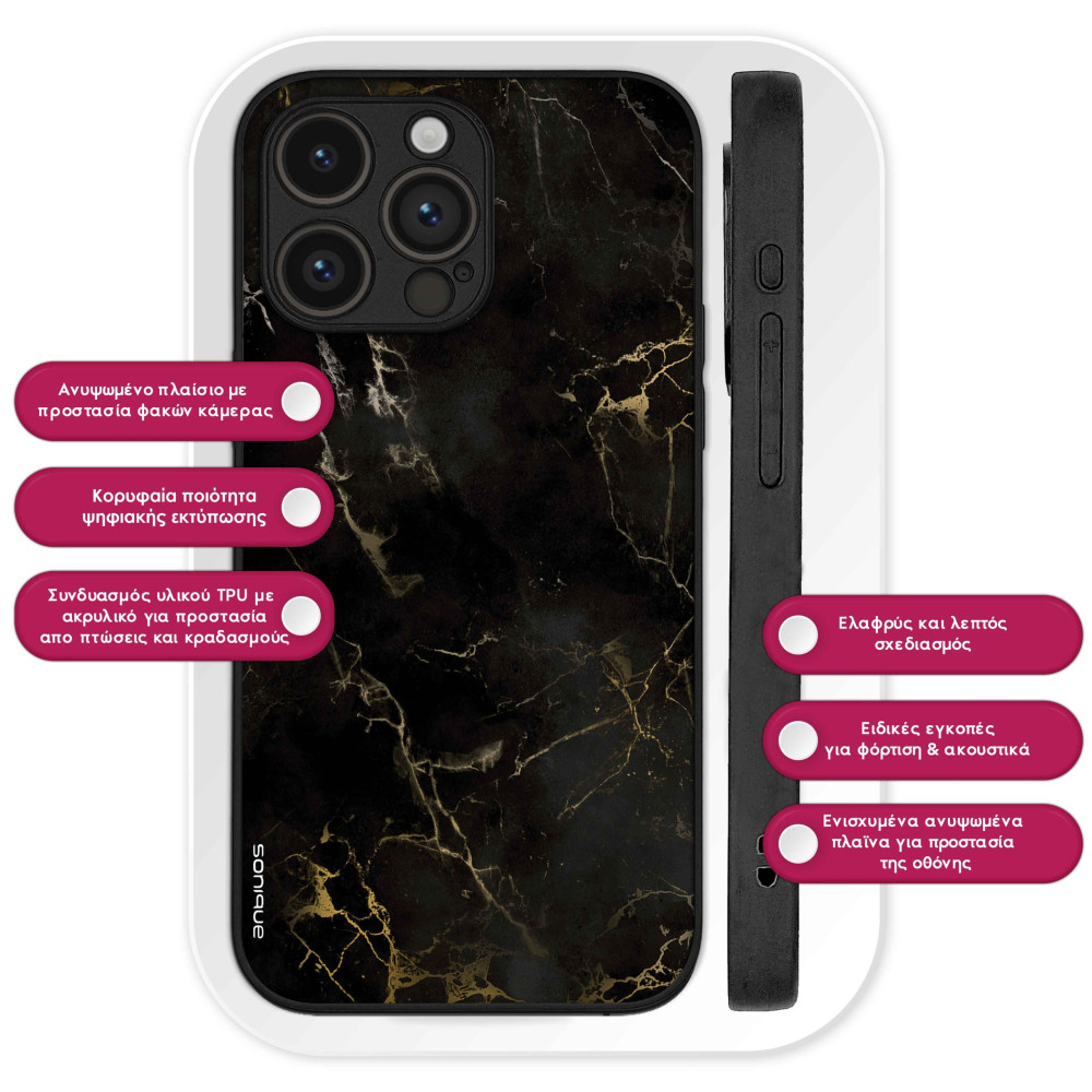 Θήκη Sonique Marble Series για Google Pixel 8a 5G Μαύρο 01