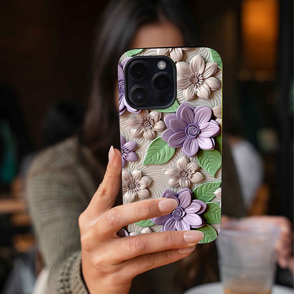 Θήκη Sonique 3D Flower Series για Google Pixel 8a 5G Βιολετί