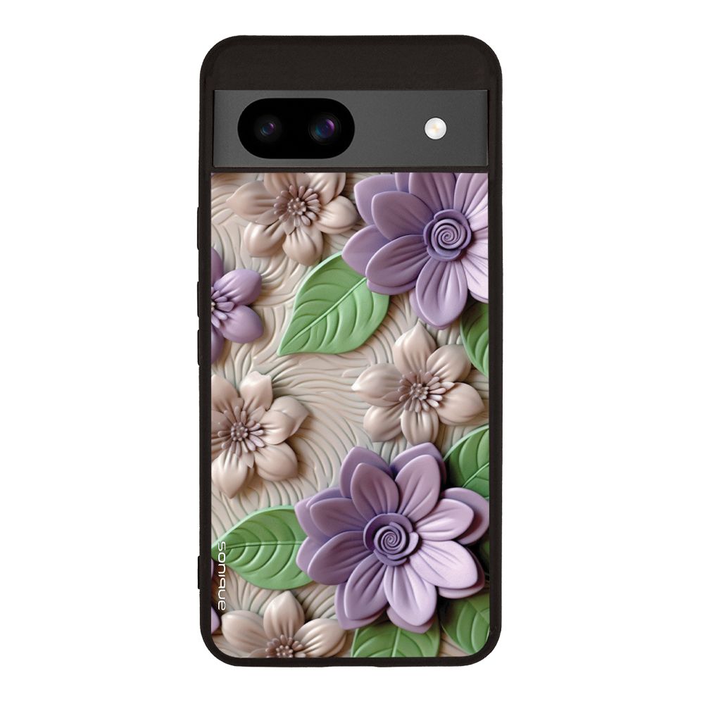 Θήκη Sonique 3D Flower Series για Google Pixel 8a 5G Βιολετί