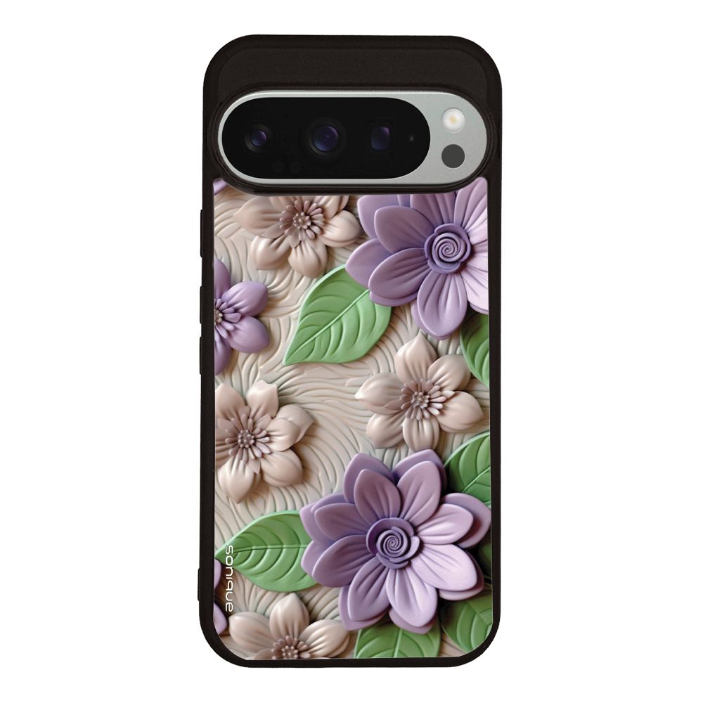 Θήκη Sonique 3D Flower Series για Google Pixel 9 Pro 5G Βιολετί