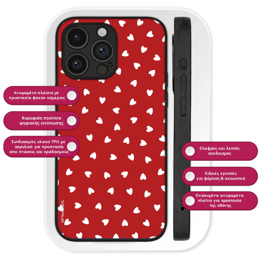 Θήκη Sonique Heart Series για Google Pixel 9 Pro 5G Κόκκινο