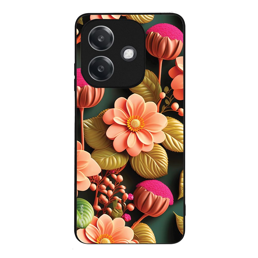 Θήκη Sonique 3D Flower Series για Oppo A40 Σομόν