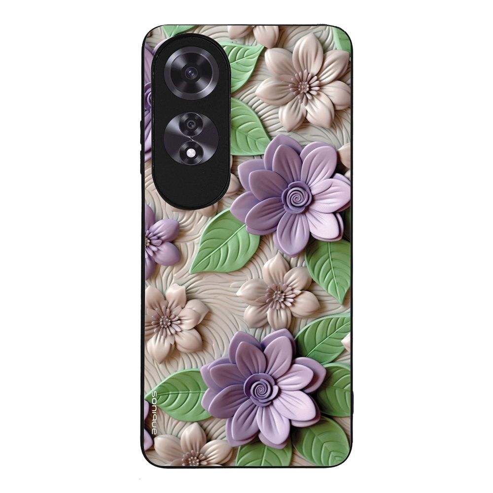 Θήκη Sonique 3D Flower Series για Oppo A60 Βιολετί