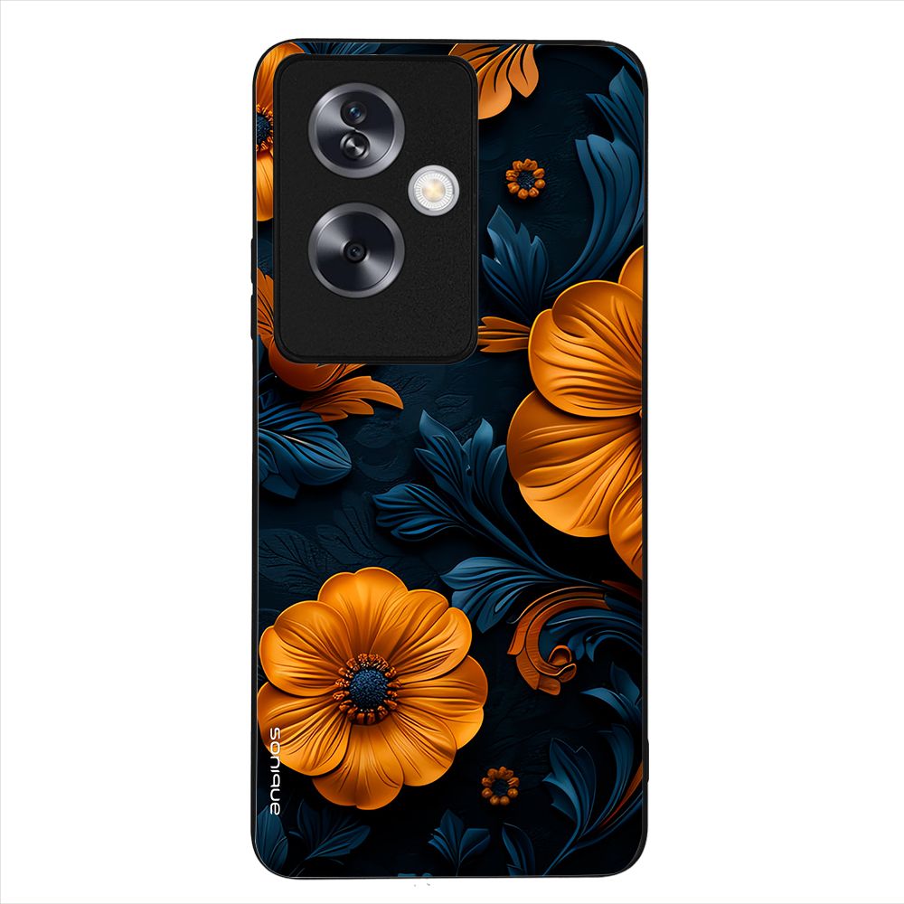 Θήκη Sonique 3D Flower Series για Oppo A79 5G Πορτοκαλί 01