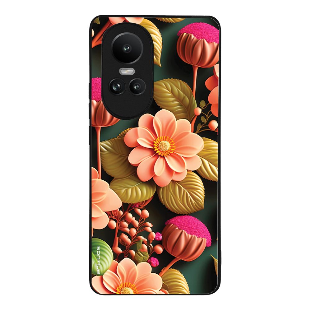 Θήκη Sonique 3D Flower Series για Oppo Reno10 5G Σομόν