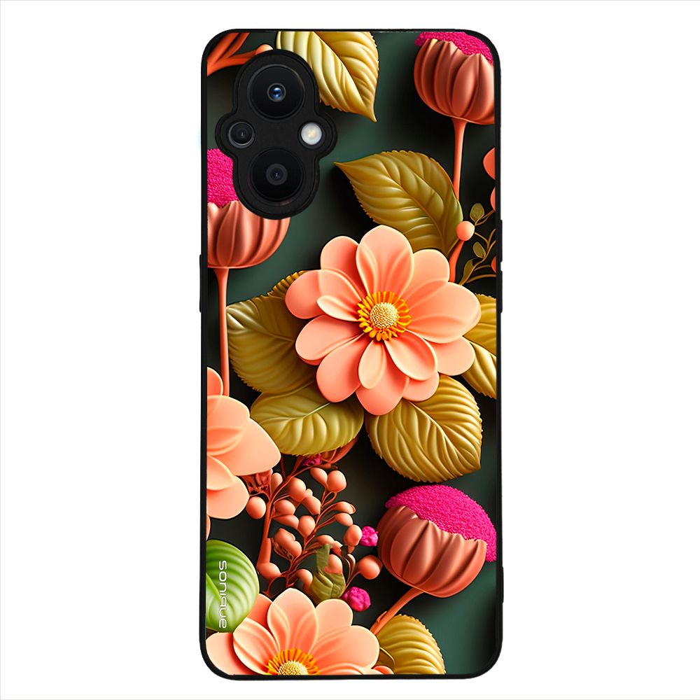 Θήκη Sonique 3D Flower Series για Oppo Reno7 Lite 5G / Oppo Reno8 Lite 5G Σομόν