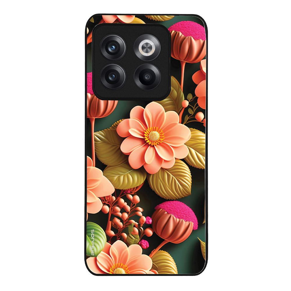 Θήκη Sonique 3D Flower Series για OnePlus 10T Σομόν
