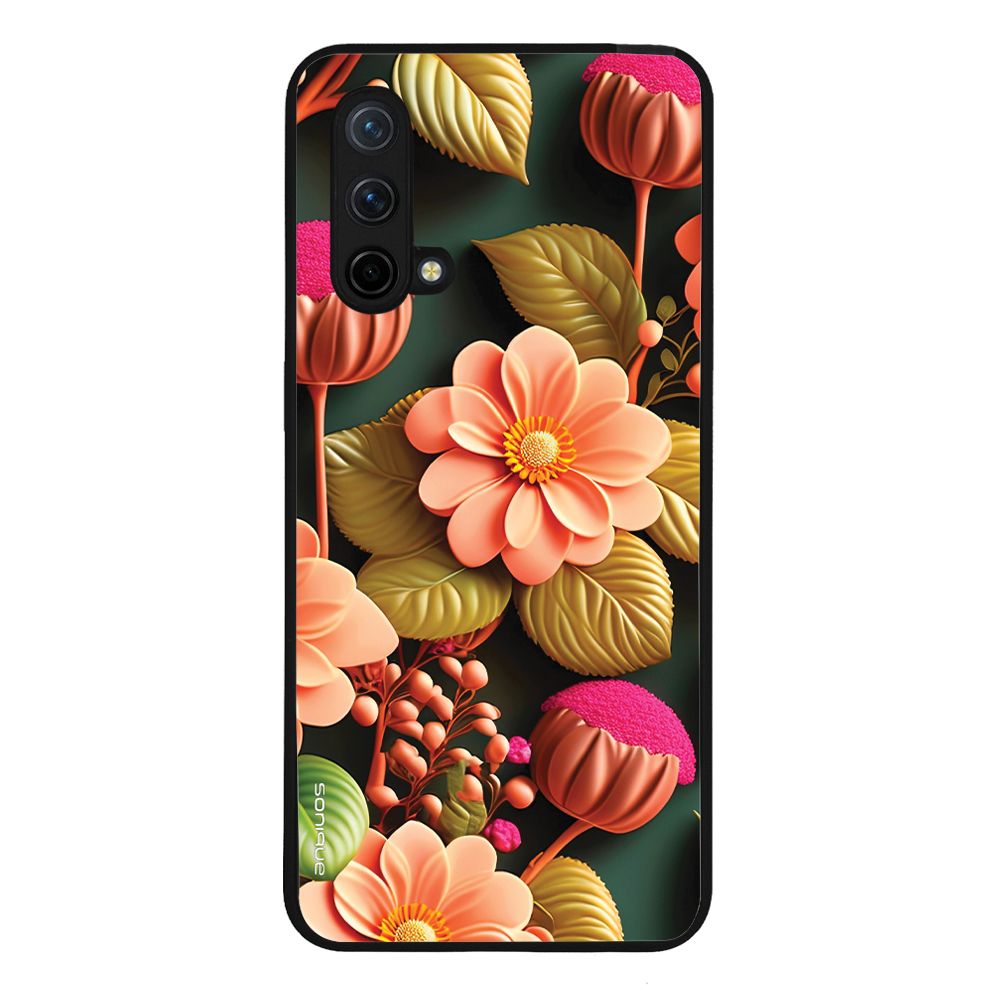 Θήκη Sonique 3D Flower Series για OnePlus Nord CE 5G Σομόν