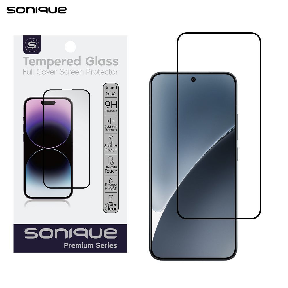 Hardy Glass Sonique Premium Series HD Full Cover 9H Xiaomi Xiaomi 15 5G Μαύρο