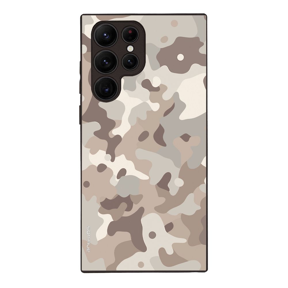 Θήκη Sonique Camouflage Army Series για Samsung Galaxy S22 Ultra Μπεζ