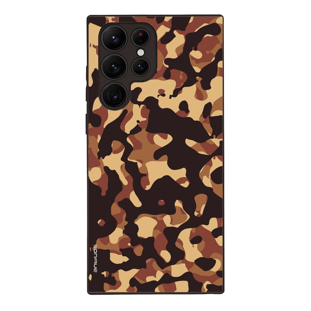 Θήκη Sonique Camouflage Army Series για Samsung Galaxy S22 Ultra Καφέ 01