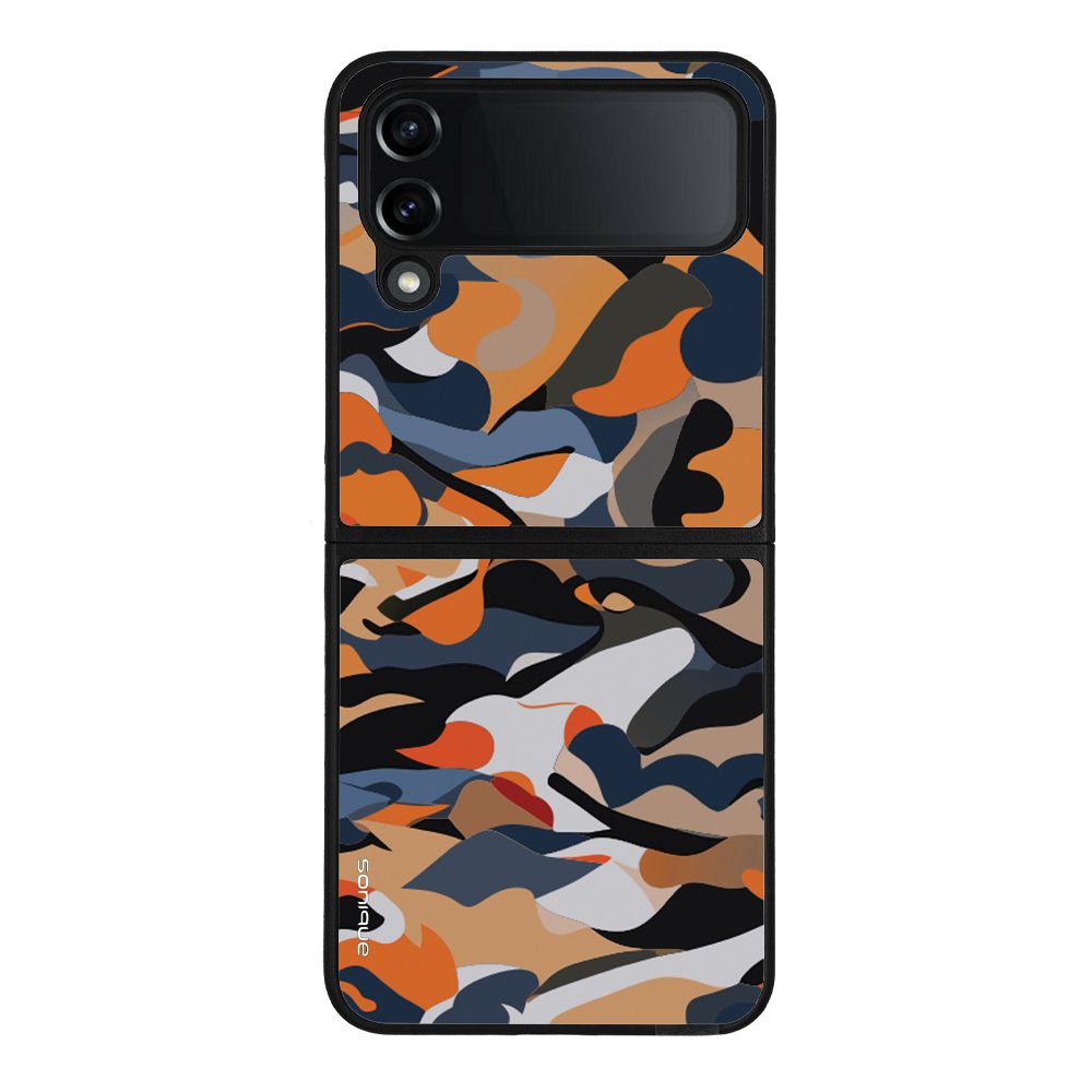 Θήκη Sonique Camouflage Army Series για Samsung Galaxy Z Flip 4 Πορτοκαλί
