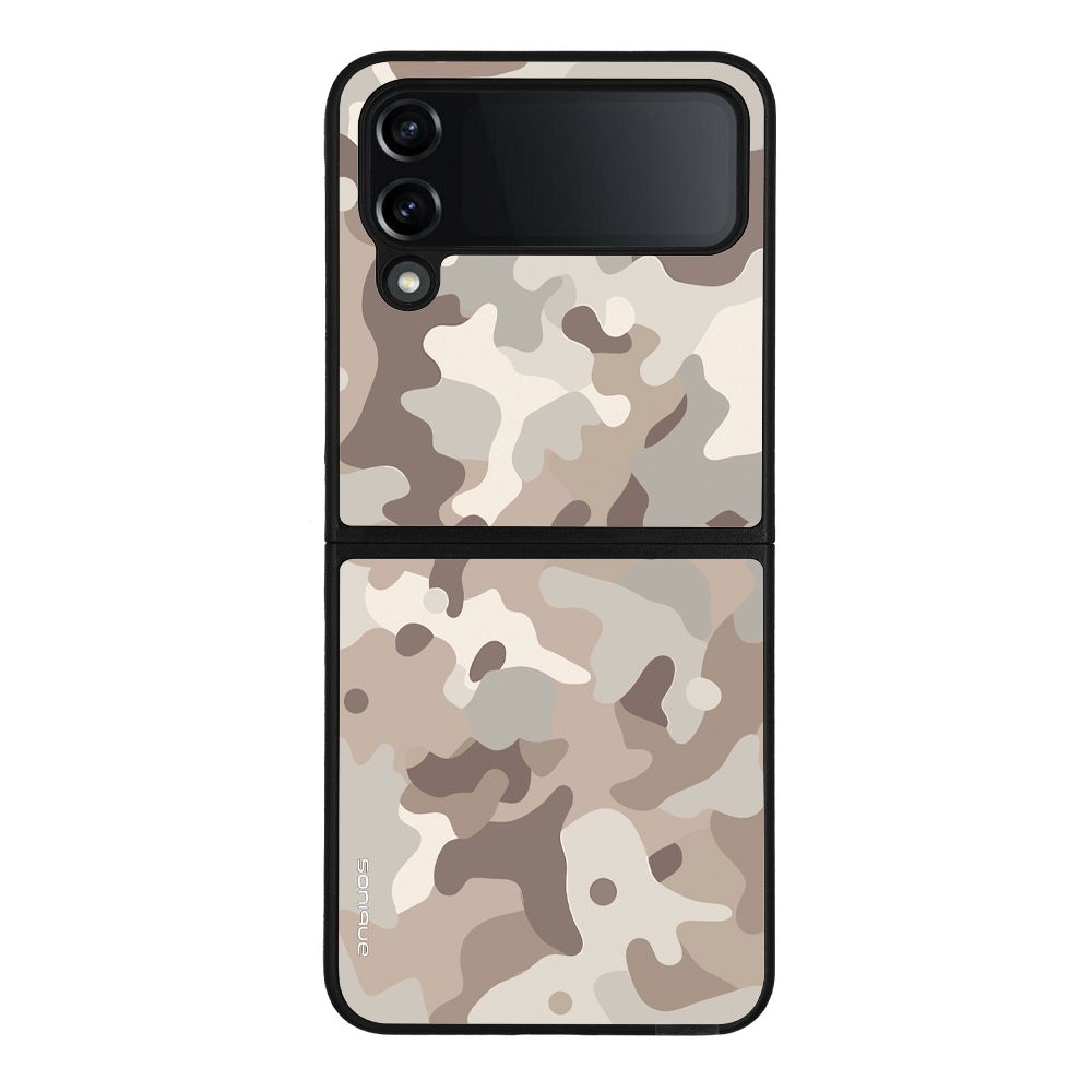 Θήκη Sonique Camouflage Army Series για Samsung Galaxy Z Flip 4 Μπεζ