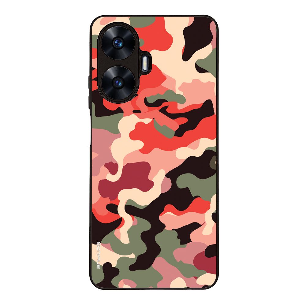 Θήκη Sonique Camouflage Army Series για Realme C55 Κόκκινο