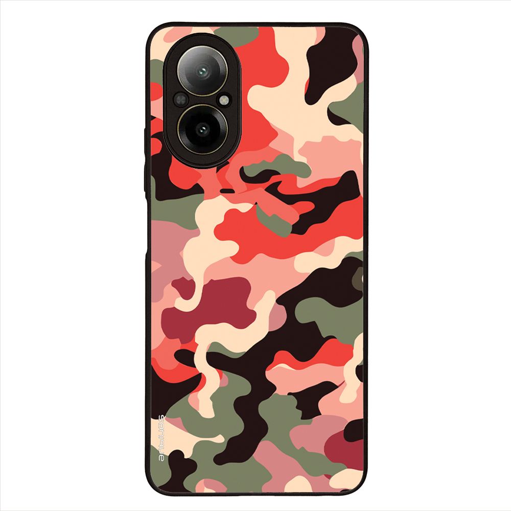Θήκη Sonique Camouflage Army Series για Realme C67 4G Κόκκινο