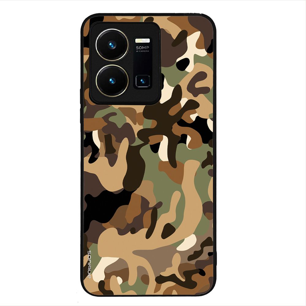 Θήκη Sonique Camouflage Army Series για VIVO Y35 4G / VIVO Y22 / VIVO Y22S Καφέ
