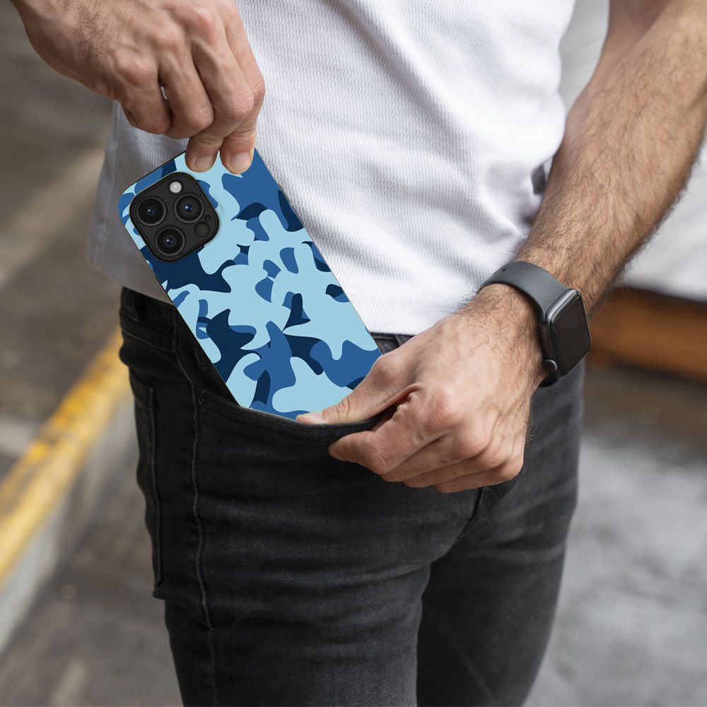 Θήκη Sonique Camouflage Army Series για VIVO Y74s / VIVO Y76 5G Μπλε