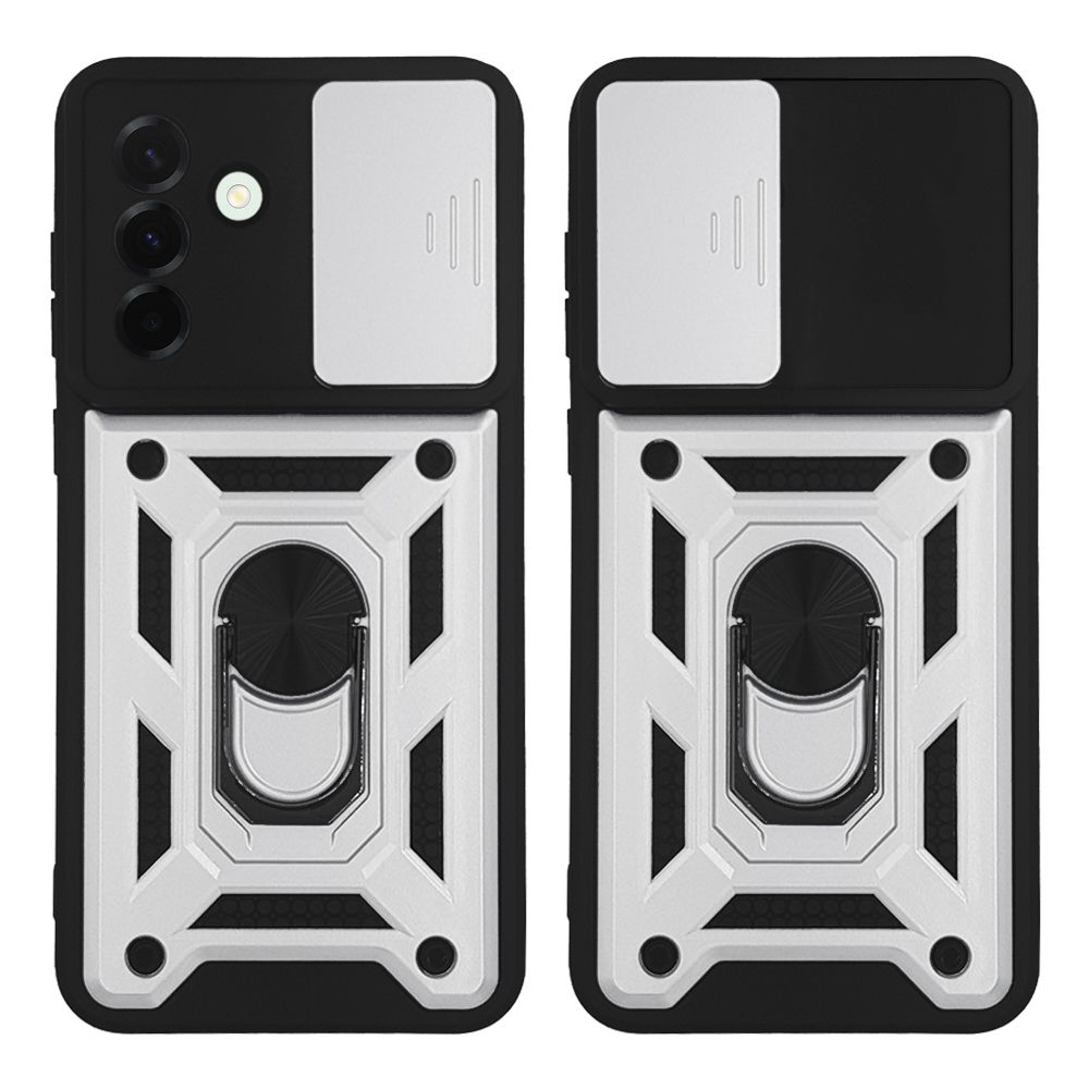 Θήκη Ring Armor CamPro Sonique για Samsung Galaxy A36 5G Ασημί